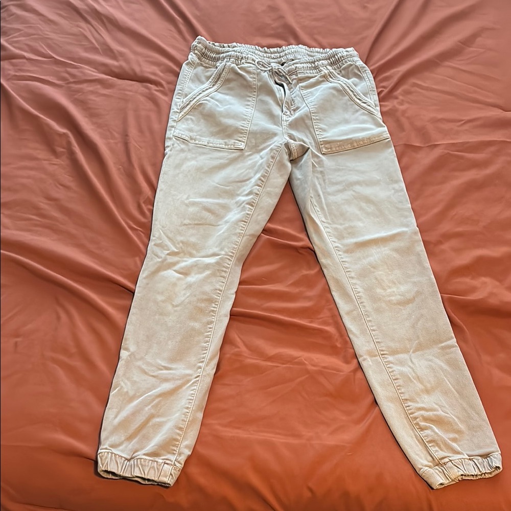 Casual Beige Jogger Pants